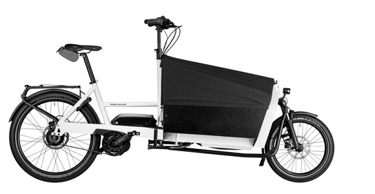 Riese und Müller Transporter 65 Business freigestellt auf weißem Hintergrund