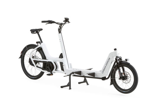 Urban Arrow Cargobike Cargo freigestellt auf weißem Hintergrund ohne Transportbox